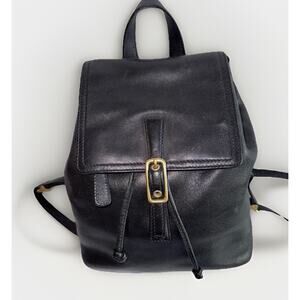 Coach B3W-9858 Vintage Legacy West Hampton Blackish Leather Backpack Rucksack